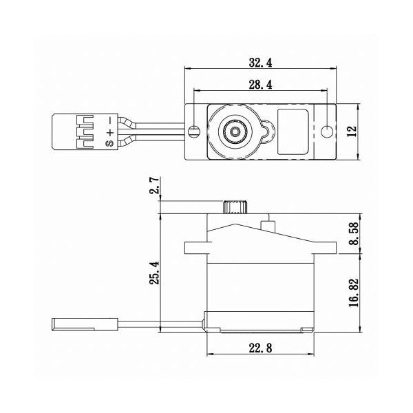 Savox SH0350P Plus Micro Digital Servo - Budget-Friendly | SSR Compatible
