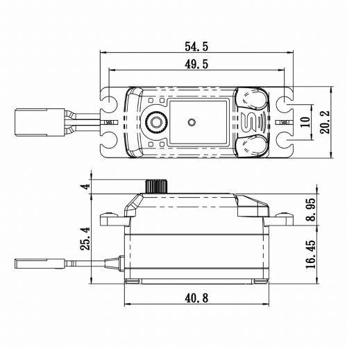 Savox SV1254MGP Plus Low-Profile HV Coreless Servo - Racing Performance | SSR