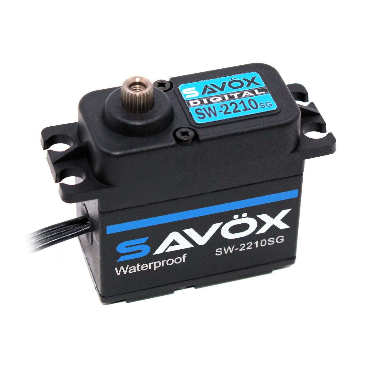 Savox SW2210SG-BE Black Edition Waterproof HV Brushless Steel-Gear Digital Servo (500 oz @ 7.4V)