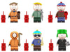 Cartoon Town Crew Custom Minifig Set (6-Pack) – Funny Animated Friends
