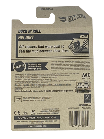 Hot Wheels Duck N' Roll | Dirt Series 4/10