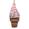 Claydough Ice Cream Ornament - Vanilla