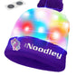 LED Light Up Glow Unicorn Beanie Hat with Pom Gifts for Girls Kids and Boys (One Size)