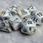 Marble Calcite/blue Polyhedral 7-Dice Set (with bonus die)