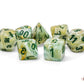 Marble Mega-hedral Green/dark green 7-Die Set
