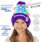 LED Light Up Glow Unicorn Beanie Hat with Pom Gifts for Girls Kids and Boys (One Size)