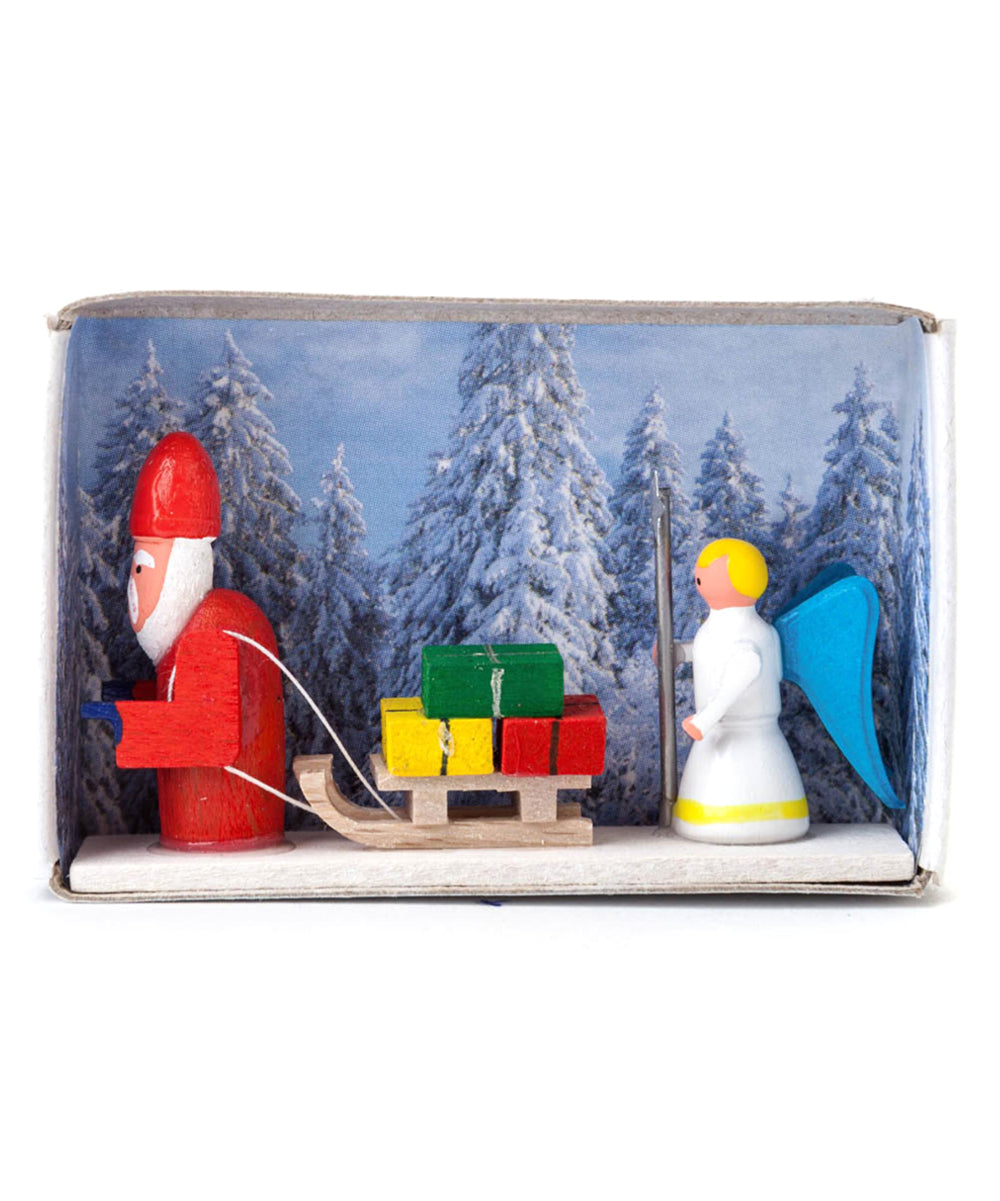 Dregeno Seiffen Decorative Figurines Multi - Santa Scene Matchbox Decor