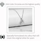 Cubic Zirconia Silver Unicorn Necklace for Girls Crystal Pendant Jewelry with Gift Box, 18 inch