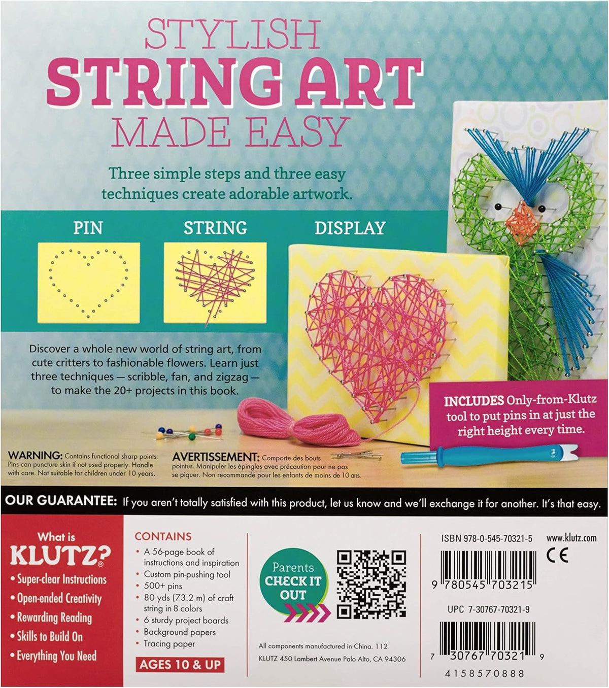 DIY String Art Craft Kit for Kids with Step-by-Step Projects