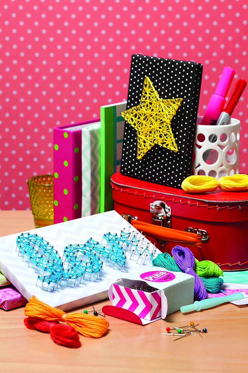 DIY String Art Craft Kit for Kids with Step-by-Step Projects