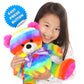Rainbow Lites Teddy Bear Glow Plush LED Night Light Up Stuffed Animal 2 Pack Set (16 inch)