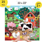 Farm Friends Adventure Big Floor Puzzle – 12 Piece Educational Puzzle for Toddlers Ages 2+