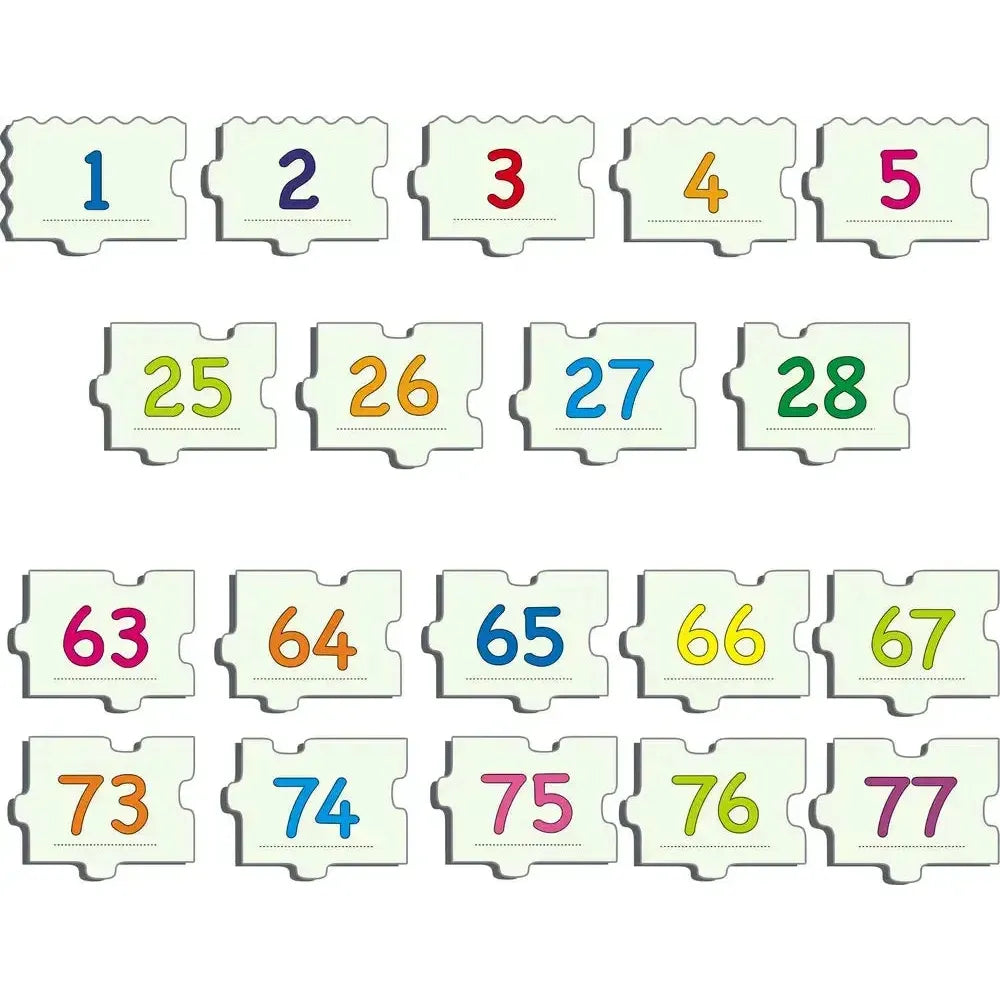 1 to 100 Numbers 100 Piece Tray Jigsaw Puzzle Larsen
