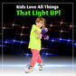 |4 Pairs| 7 Color Strobe LED Light Up Shoe Laces Glow in the Dark White Tie Shoelaces for Sneakers, Skates, 45 inch