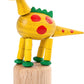 Alexander Taron Dregeno Kids Decorative Yellow Dinosaur Push Toy - 3.5' H X 1.175' W X 3' D
