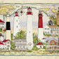 Heritage Puzzle 550 Pc Jigsaw - Donna Elias Lighthouses of New Jersey - Colorful Multicolored Design