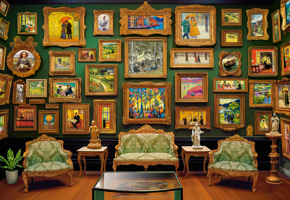 1000 Piece Jigsaw Puzzle, Art Gallery, Paintings, Adult Puzzle, Castorland C-105212-2