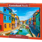 1000 Piece Jigsaw Puzzle, Burano Colors, Italy, Venice, Adult Puzzle, Castorland C-105250-2