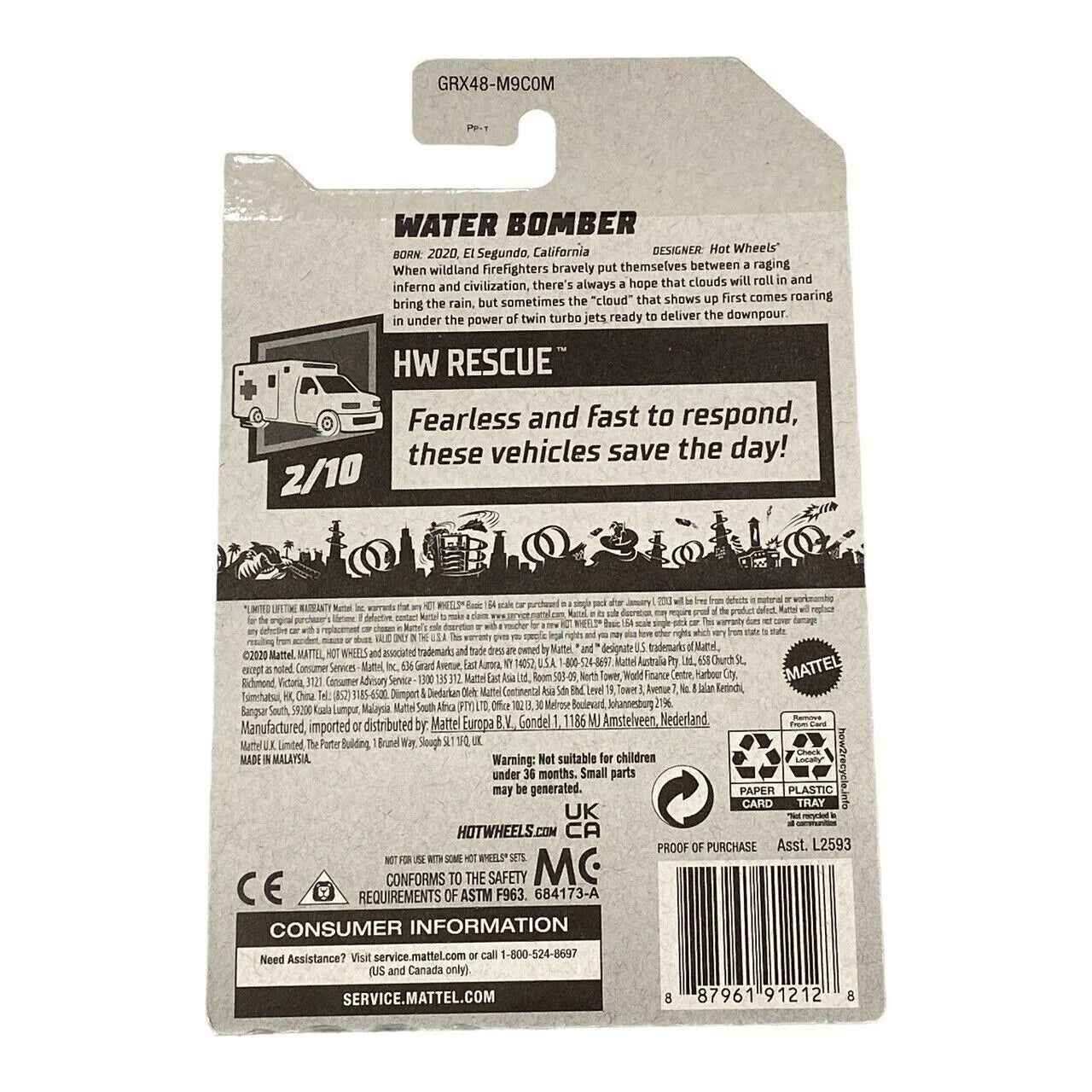 Hot Wheels Water Bomber - Rescue Series 2/10