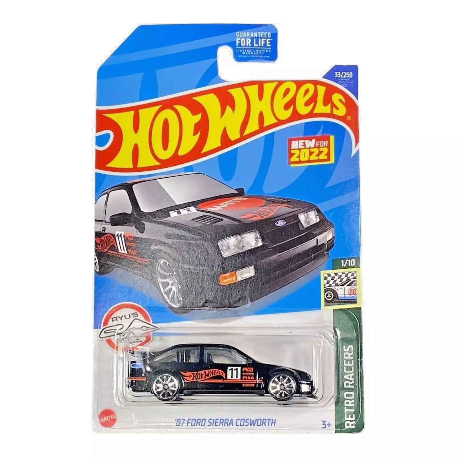 Hot Wheels '87 Ford Sierra Cosworth - Retro Racers Series 1/10 – Toytooth