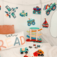 Wheels & Wings Theme Stickeez
