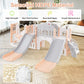 10-in-1 Toddler Slide and Swing Set with Double Slides and Tunnel