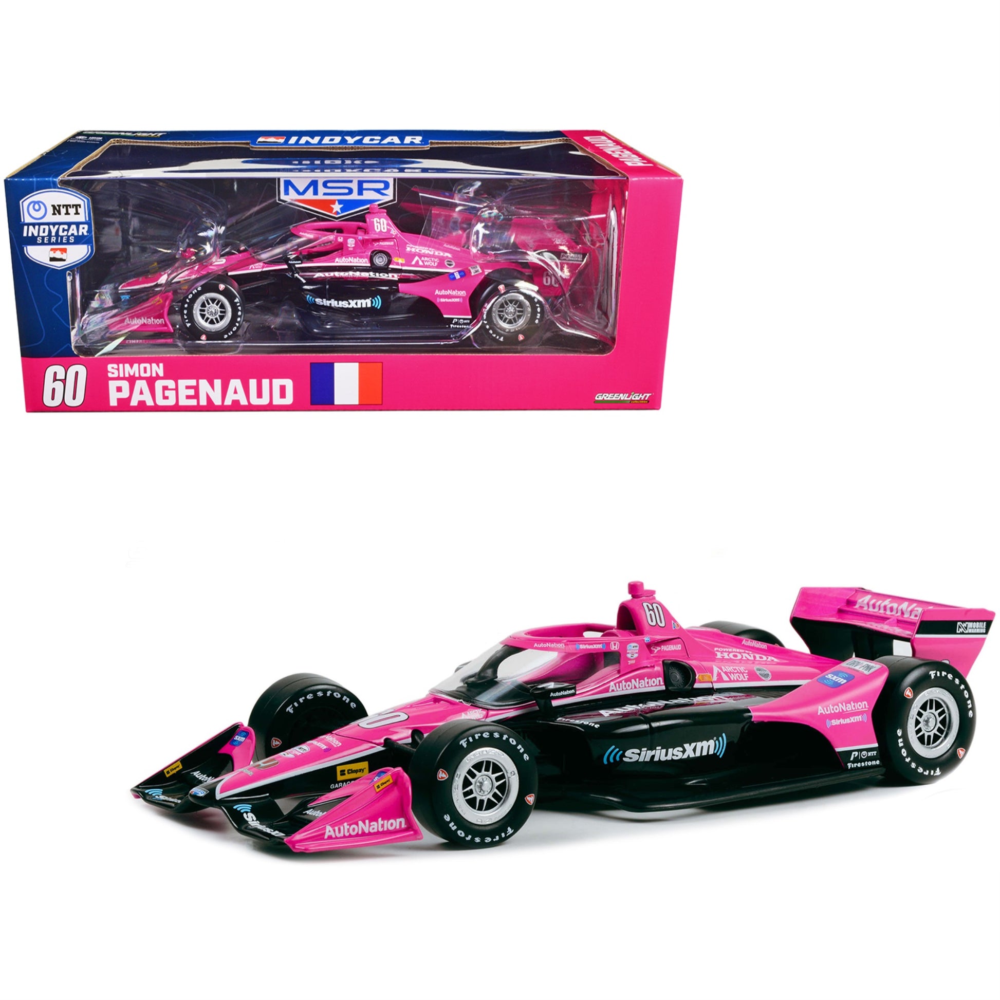 Dallara Indycar #60 Simon Pagenaud ''Autonation - Siriusxm'' Meyer Shank Racing (Road Course Configuration) ''Ntt Indycar Series