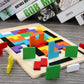 Factory Wooden Early Education Boys and Girls Accumulates Tetris Jigsaw Puzzle 3456-year-old Children's Educational Toys