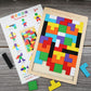 Factory Wooden Early Education Boys and Girls Accumulates Tetris Jigsaw Puzzle 3456-year-old Children's Educational Toys
