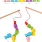 Wooden Ball Kidsren's Wooden Magnetic Kitten Fishing Game Pretend Play Magnetic Early Education Baby Toy Fishing Rod