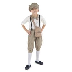 Vintage Newsboy Costume - Medium - Age Group 8-10 Years