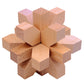 Wisdom Wheel Large Beech Kongming Lock Children's Educational Toys for Adults and Students Decompression Burning Brain Disassembly and Reassembly Luban Lock