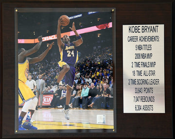 Nba 12X15 Kobe Bryant Los Angeles Lakers Career Stat Plaque