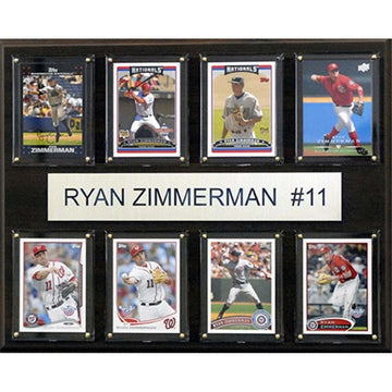 Mlb Washington Nationals Ryan Zimmerman 8-Card Plaque, 12 X 15-Inch