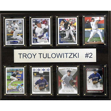 Mlb Colorado Rockies Troy Tulowitzki 8-Card Plaque, 12 X 15-Inch