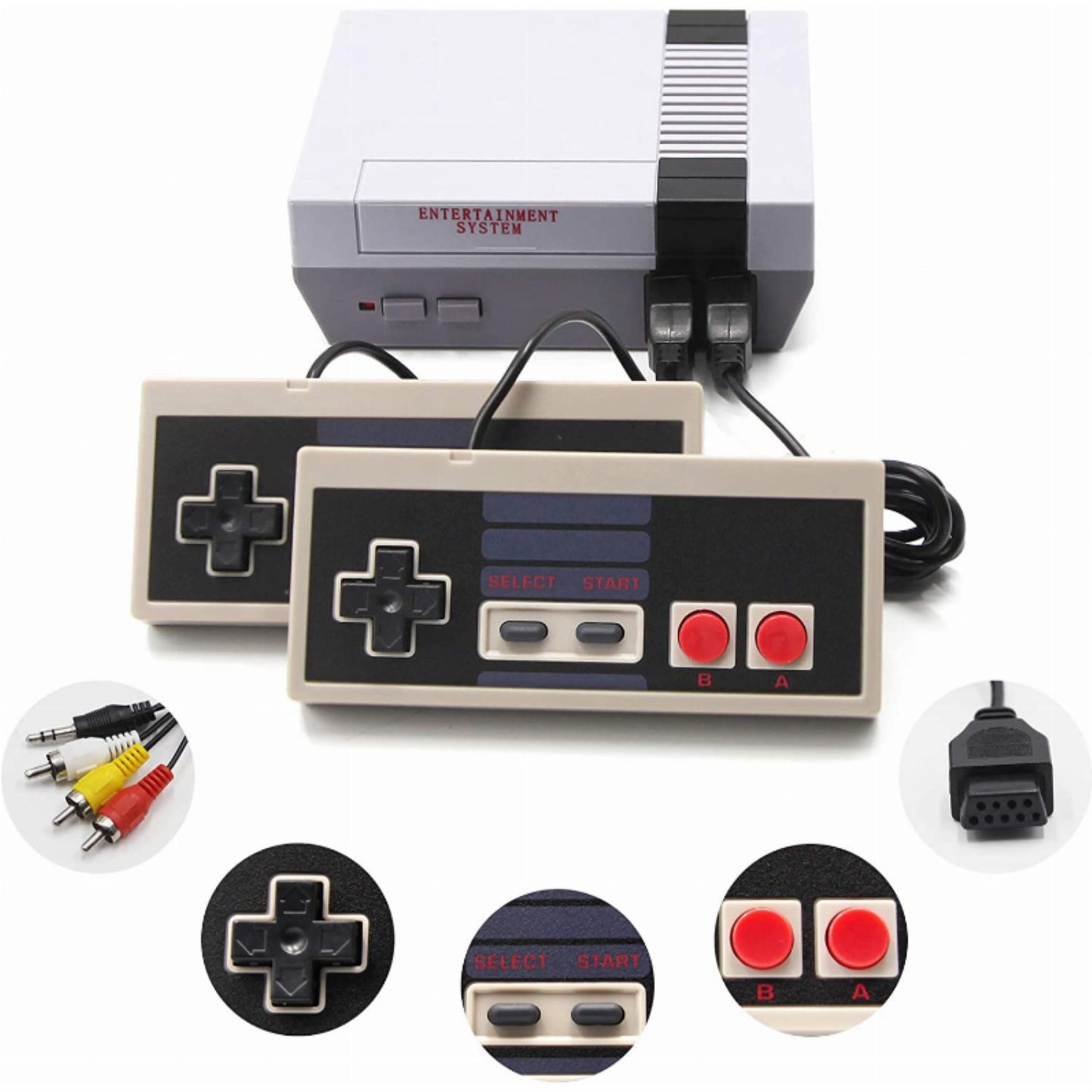 Retro Inspired Retro Game Console with 620 Loaded Games - Classic Gaming Experience