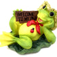 WELCOME TO MY PAD DECORATIVE RESIN FROG