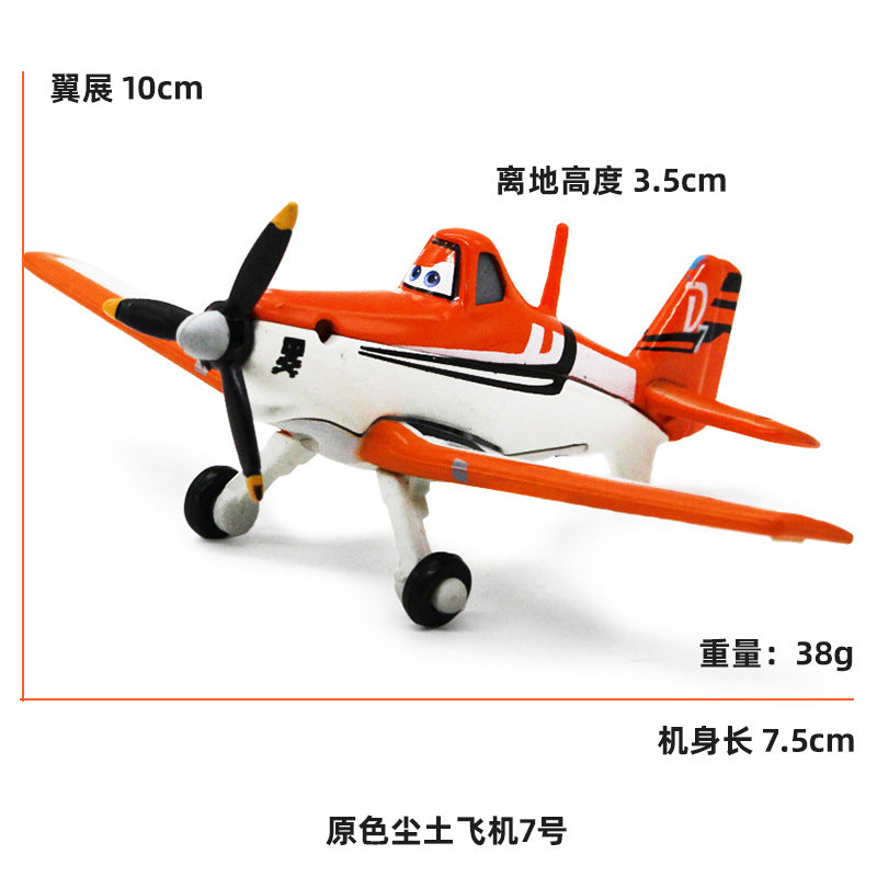 Aircraft Story Dusty Alloy Metal Cartoon Datis Children's Toy Fighter Collectible Ornaments