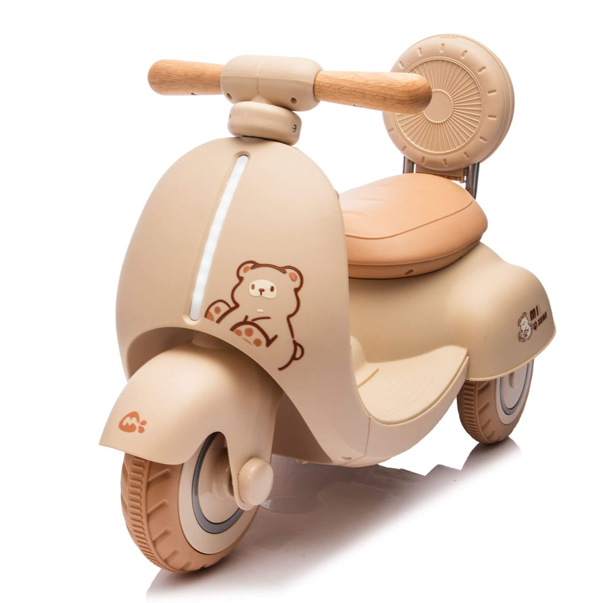ToyRides Elite 12V Kids Ride On Electric Motorcycle, 1-3 Years, Beige