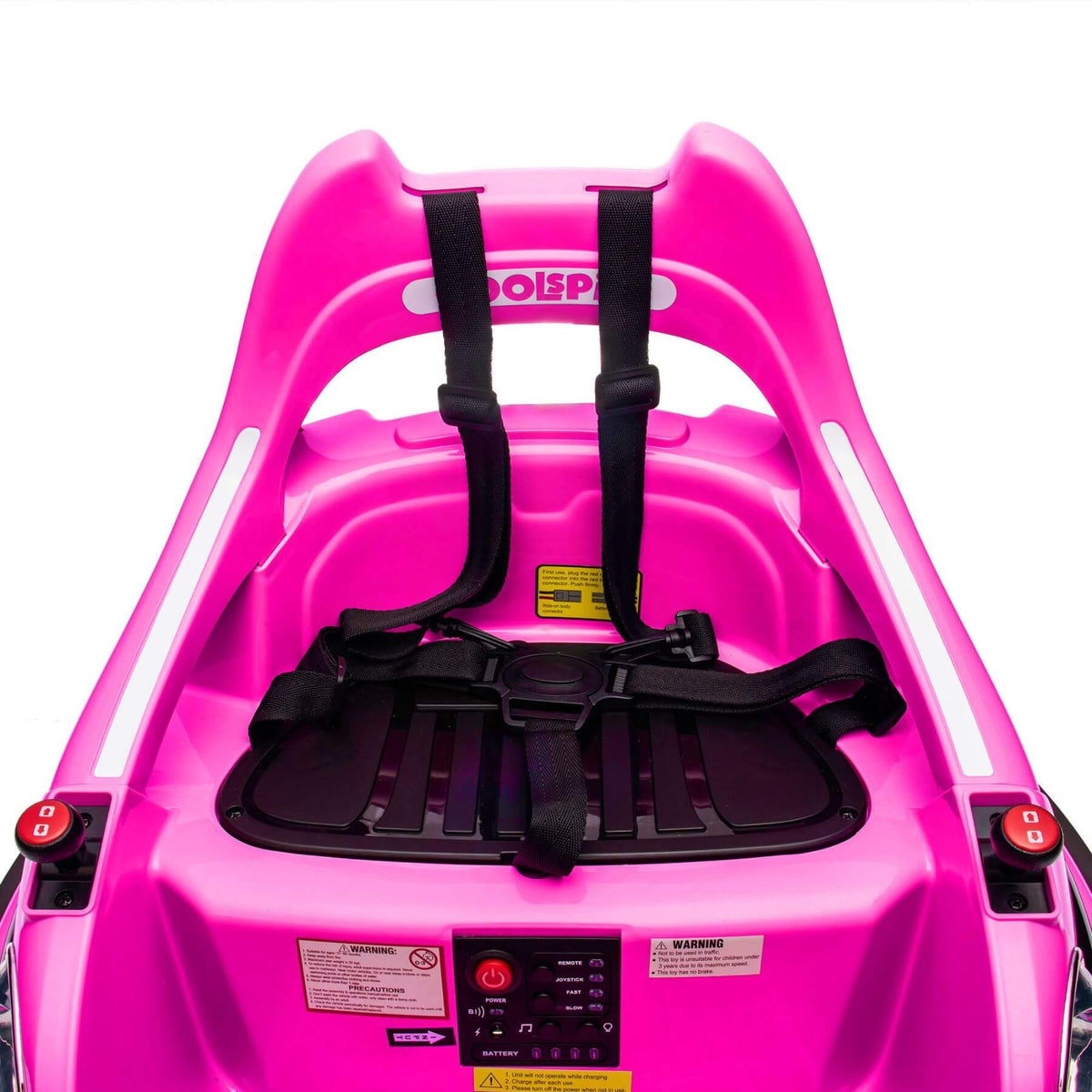 ToyRides Elite 12V Ride On Bumper Car for Kids, 1.5-5 Years Old, Pink