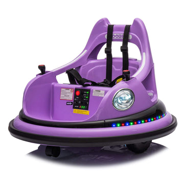 ToyRides Elite 12V Ride On Bumper Car for Kids, 1.5-5 Years Old, Purple