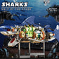 13054 Mechanical Shark Building Blocks 696PCS