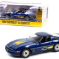 1988 Chevrolet Corvette C4 Dark Blue With Yellow Stripes ''Corvette Challenge Race Car'' 1/18 Diecast Model Car By Greenlight