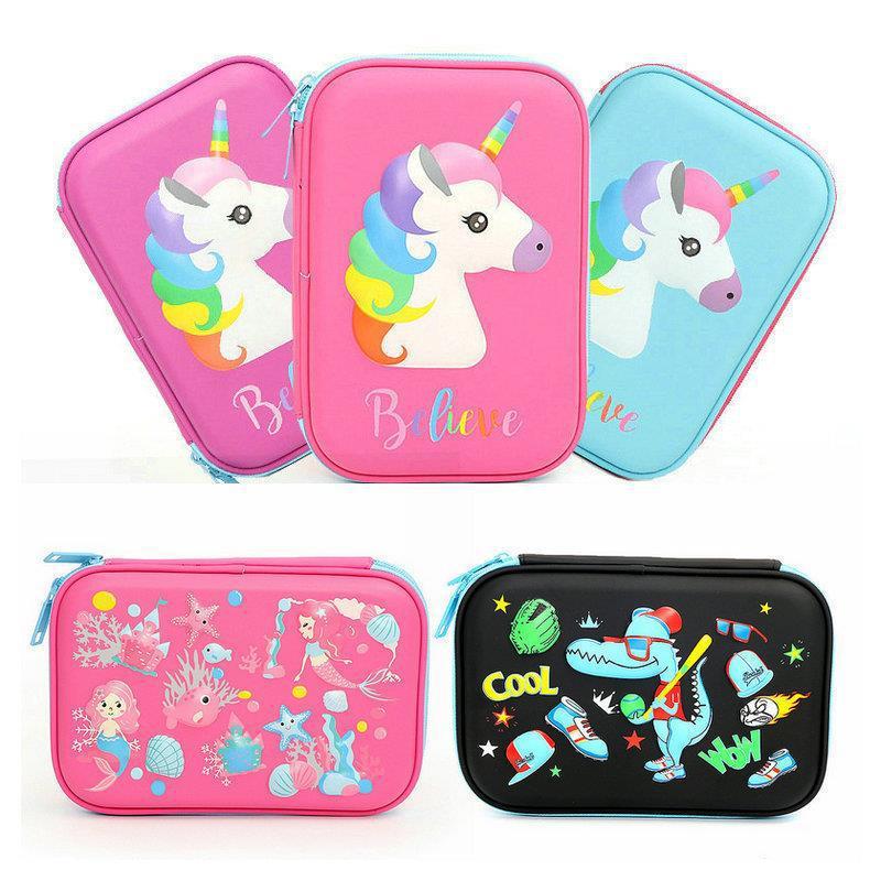 3D New Cute Eva Stationery Box Children's Multifunctional Large Capacity Pencil Bag Student Portable Square Pencil Box