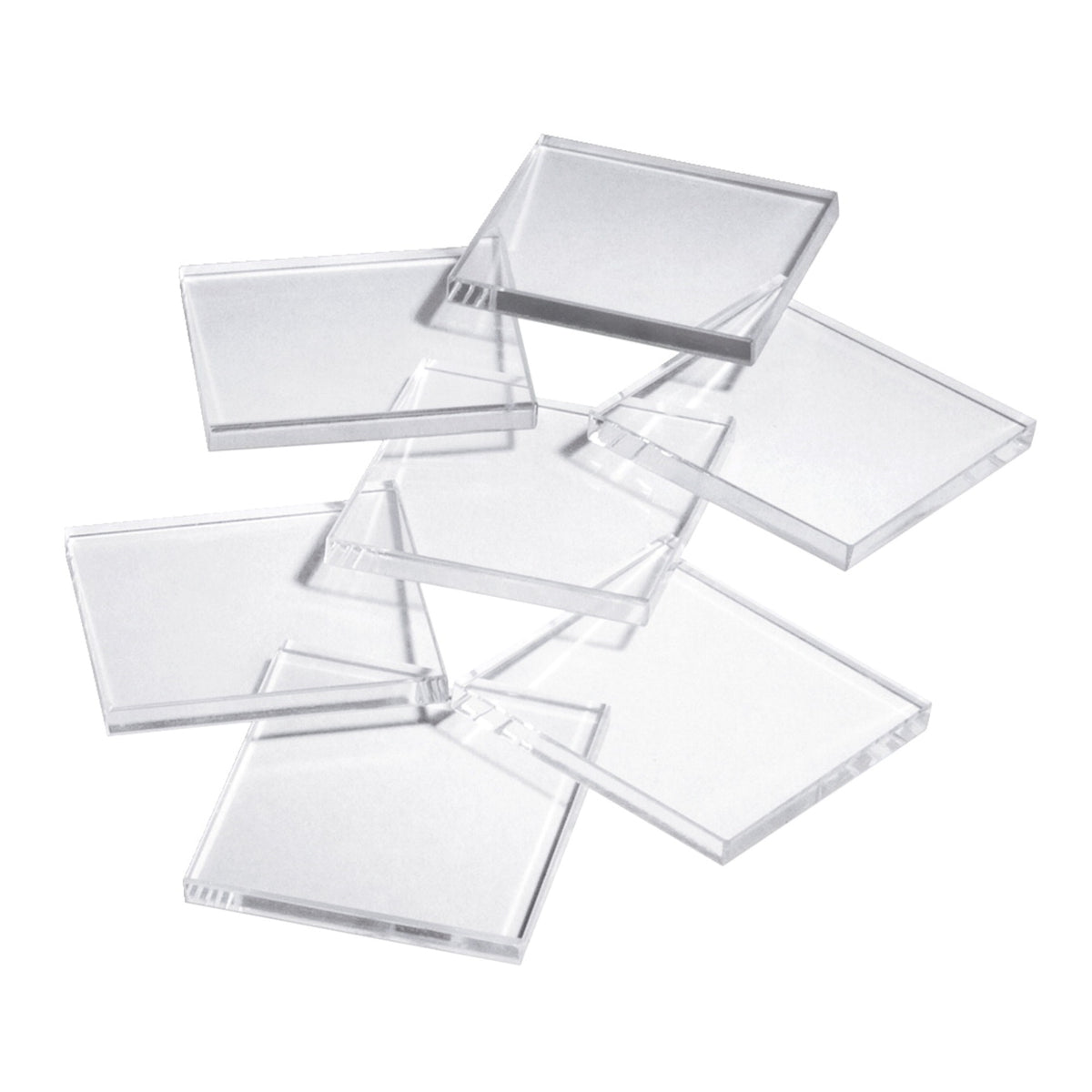 United Scientific Glass Scratch Plates  1 x 2 x 0.25 inches  Pack of 10