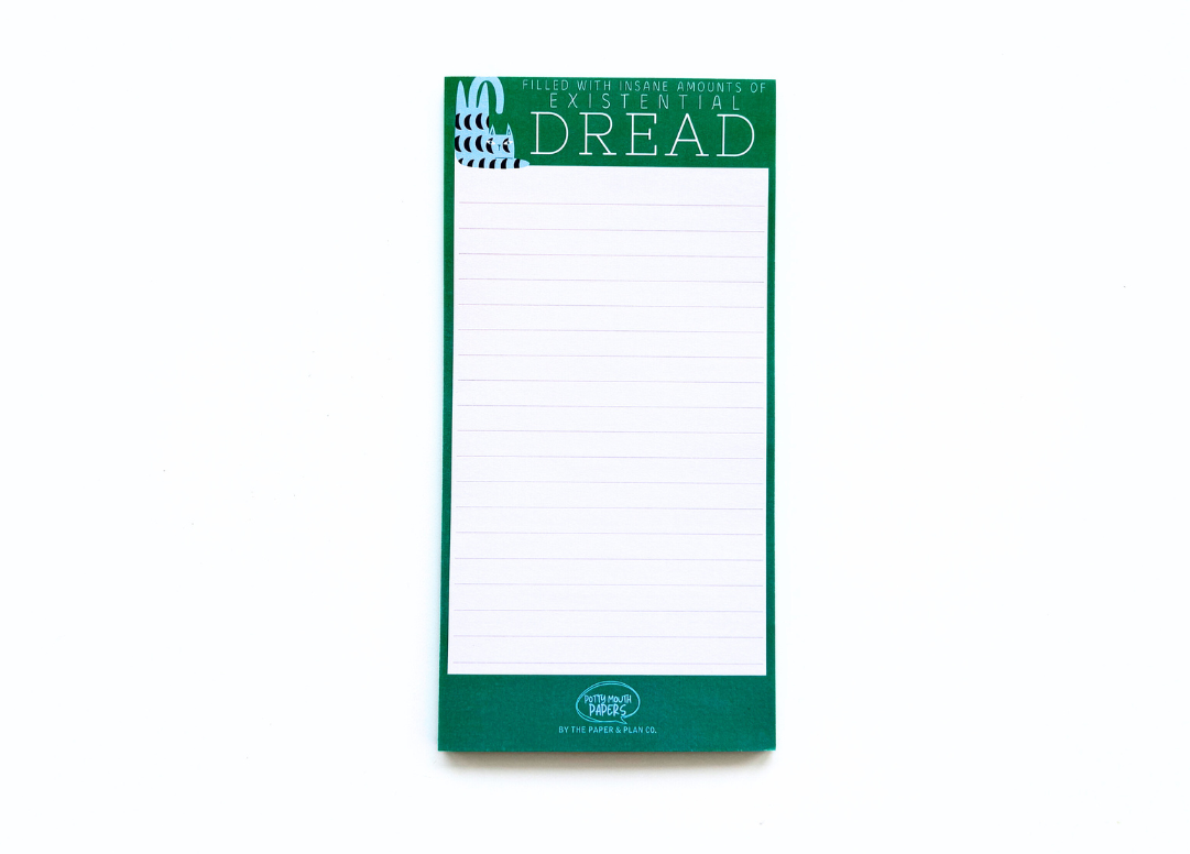 Existential Dread Notepad