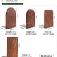 Japanese Style Simple Wooden Book Stand Creative Black Walnut Wood Thickened Bookshelf Bookend Student's Solid Wood Bookend Logo
