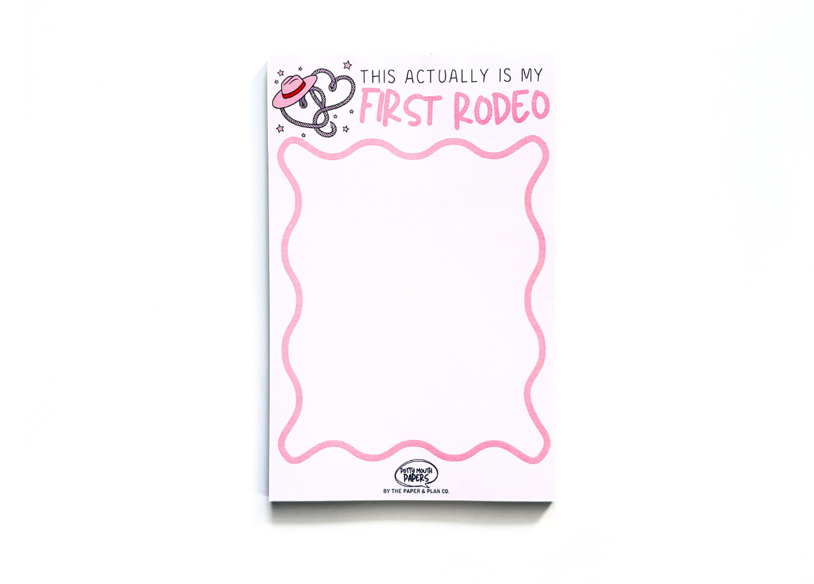 My First Rodeo Notepad
