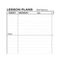Hammond &Amp; Stephens 7 Subject 40 Week Lesson Plan Book, 8-1/2 X 11 Inches, Green/ Blue