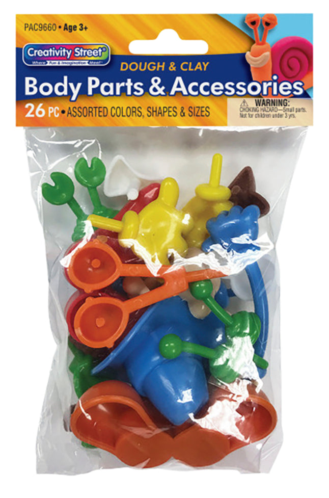 Creativity Street Modeling Dough And Clay Body Parts, Assorted